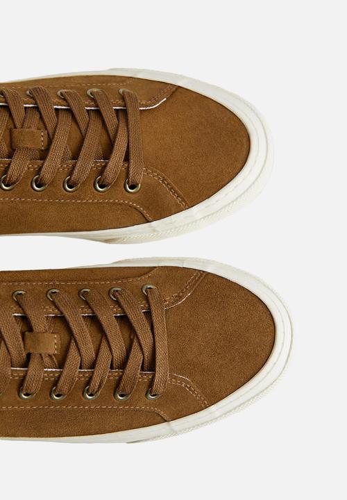 MANGO - Sport serra suede shoes - light pastel brown
