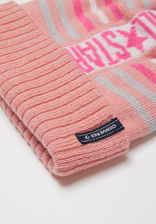 Converse - Can all star stripe beanie - pink