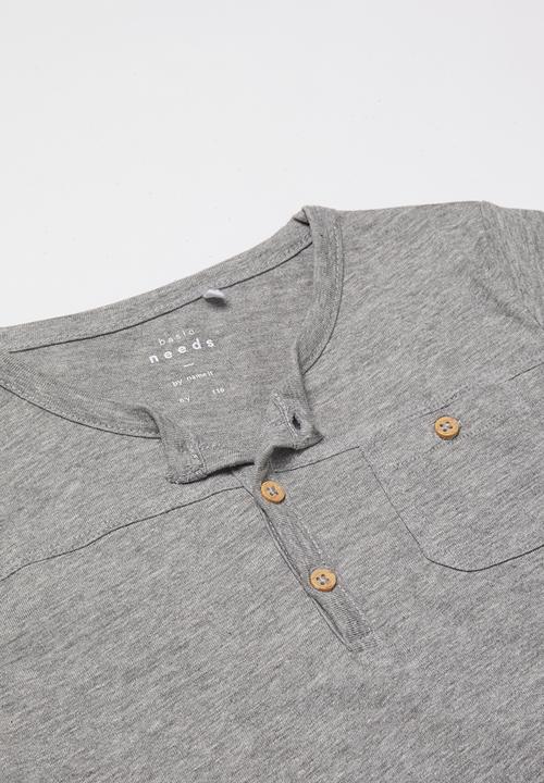 Name It - Kids boys valde long sleeve top - grey