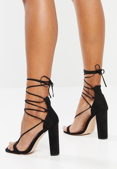 Public Desire - Frankie block heel - black
