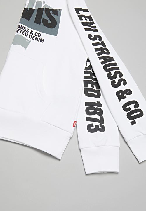 Levi’s® - Levis graphic pullover hoodie - white
