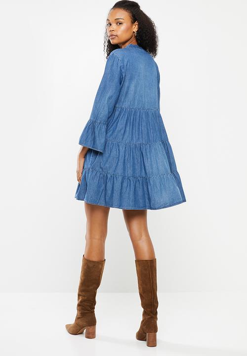 Jacqueline de Yong - Saint dress - blue 