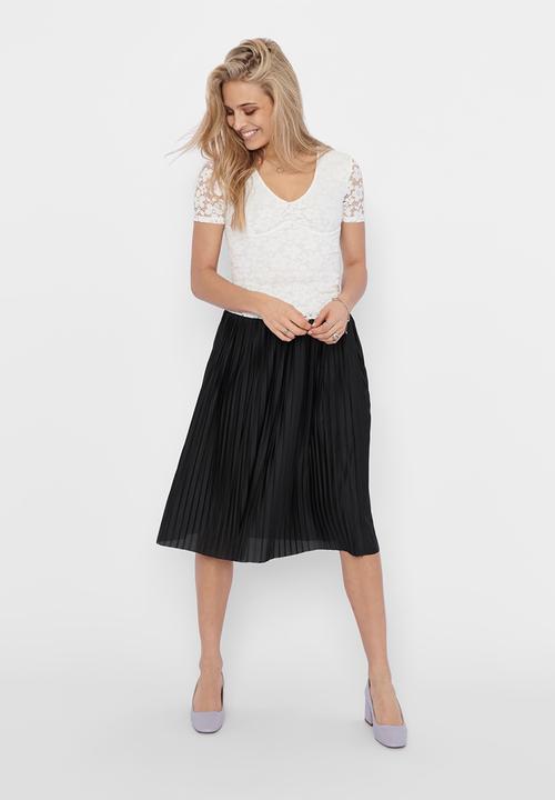 Jacqueline de Yong - Boa skirt - black