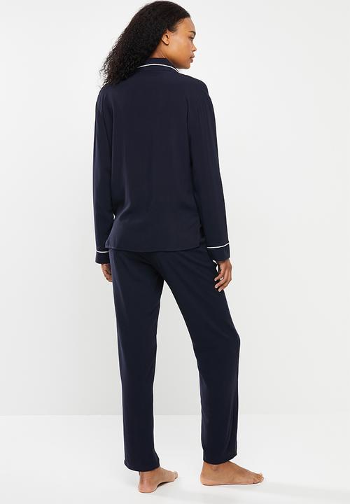 Superbalist - Sleep shirt & pants set - navy