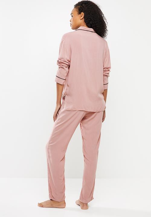 Superbalist - Sleep shirt & pants set - pink