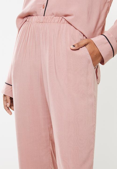 Superbalist - Sleep shirt & pants set - pink