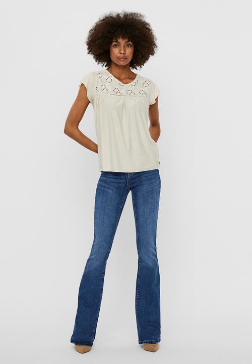 Vero Moda - Brielle cap sleeve top - birch
