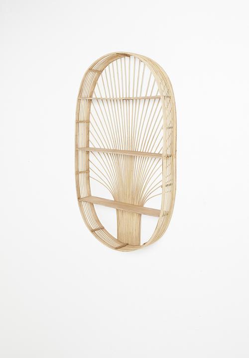 Sixth Floor - Ovia rattan shelf - neutral
