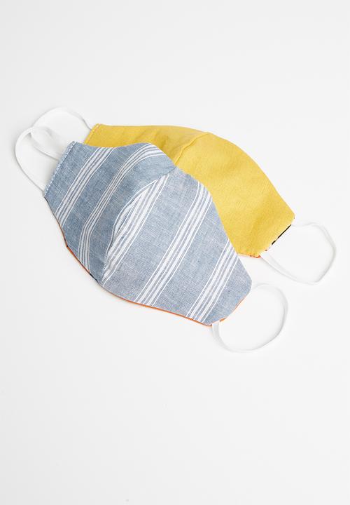 Superbalist - Reversible 2 pack mask - multi 
