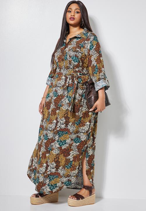 Superbalist - Maxi shirt dress - multi