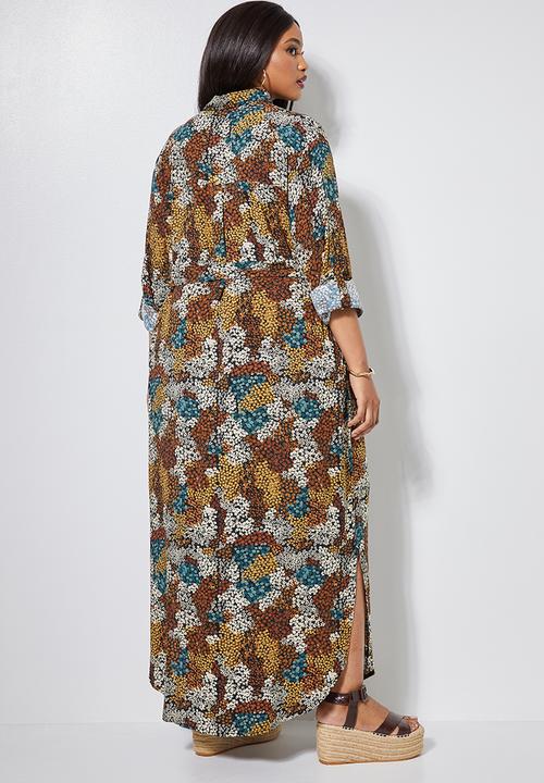 Superbalist - Maxi shirt dress - multi