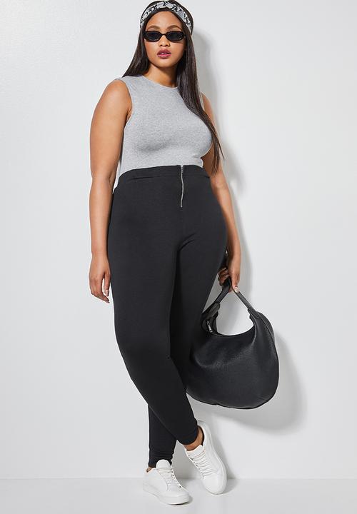 Superbalist - Quarter zip leggings - black