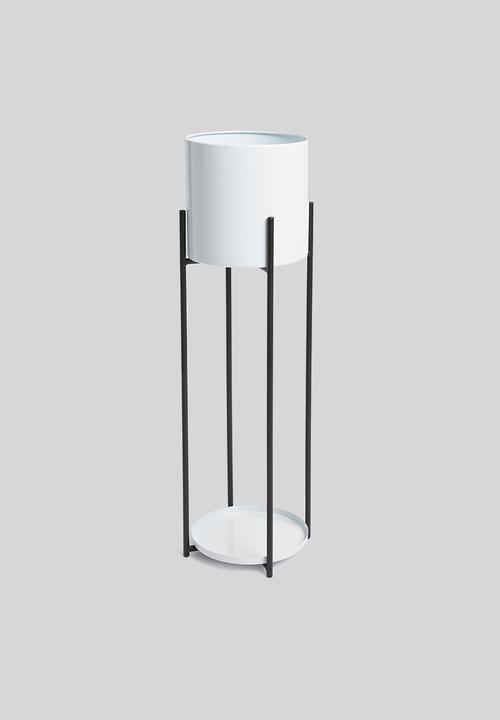 H&S - Flower pot stand - black & white