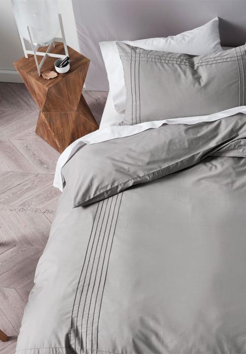 Linen House - Mayfair duvet cover set - grey