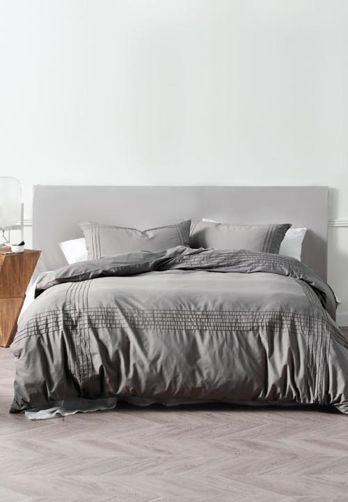 Linen House - Mayfair duvet cover set - grey