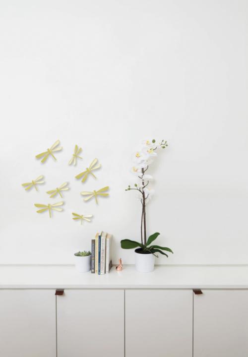 Umbra - Wallflutter wall decor set 8 - brass
