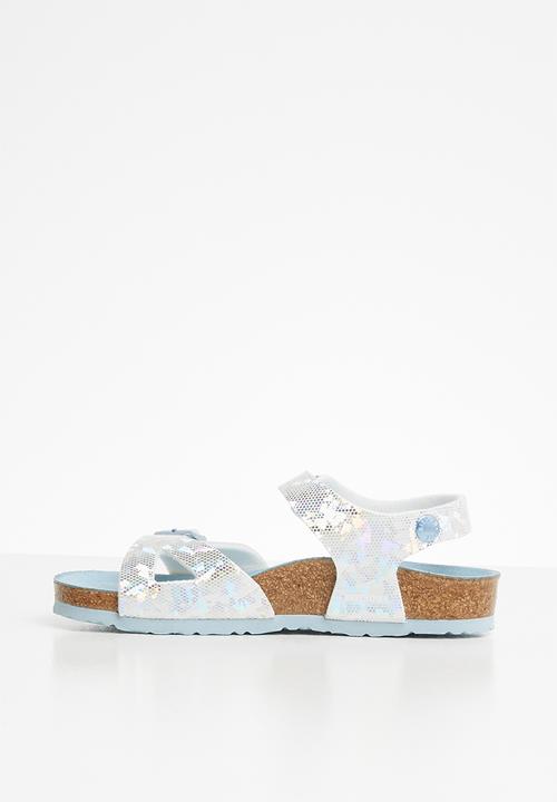 Birkenstock - Rio hologram - silver & blue 