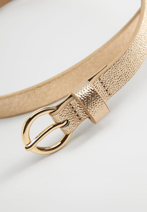 MANGO - Belt bubbles - gold