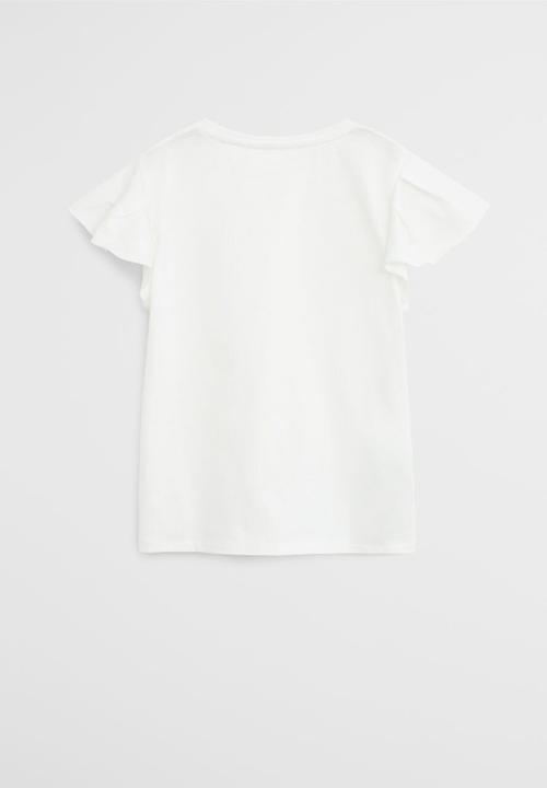 MANGO - T-shirt soft - white