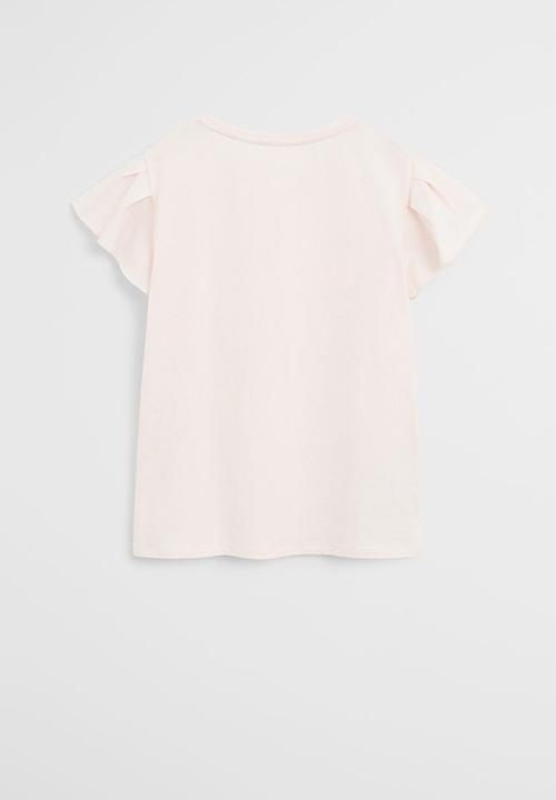 MANGO - T-shirt soft - pastel pink