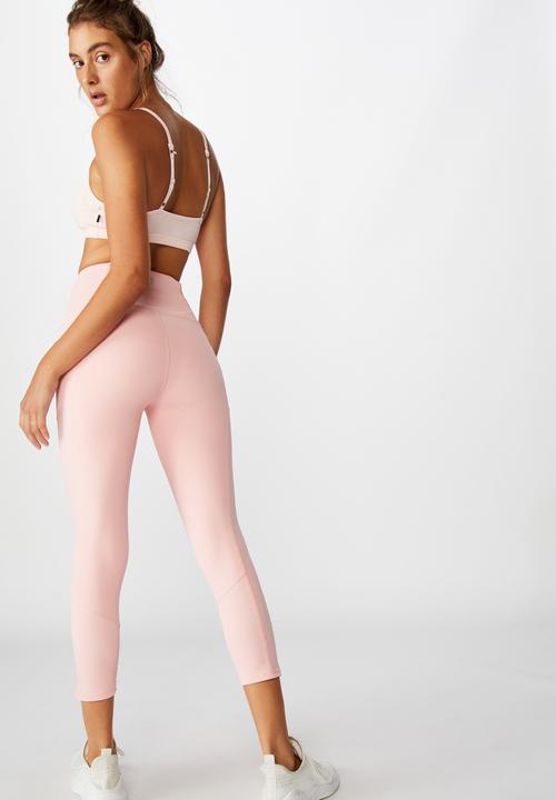 Cotton On - Rib hybrid 7/8 tight - peony pink