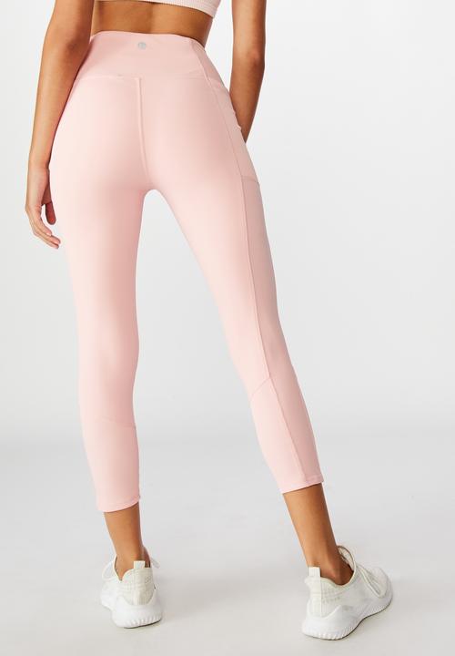 Cotton On - Rib hybrid 7/8 tight - peony pink