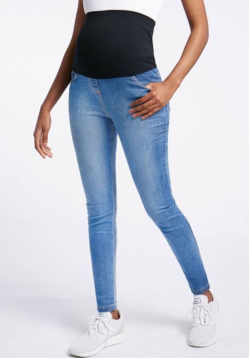 Cherry Melon - Faded powerfit skinny jeans - blue