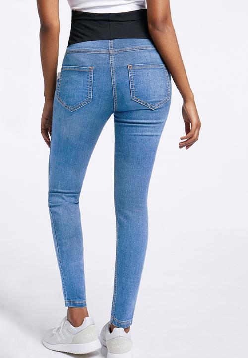 Cherry Melon - Faded powerfit skinny jeans - blue