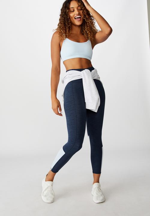 Cotton On - So soft marle 7/8 tight - navy marle splice