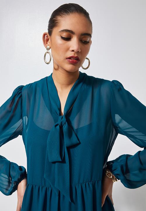 Superbalist - Kitty tie babydoll - teal
