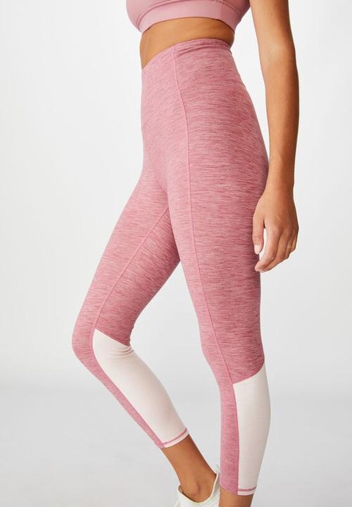 Cotton On - So soft marle 7/8 tight - washed rose marle splice