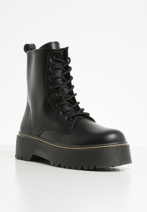 STYLE REPUBLIC - Janeat lace-up boot - black