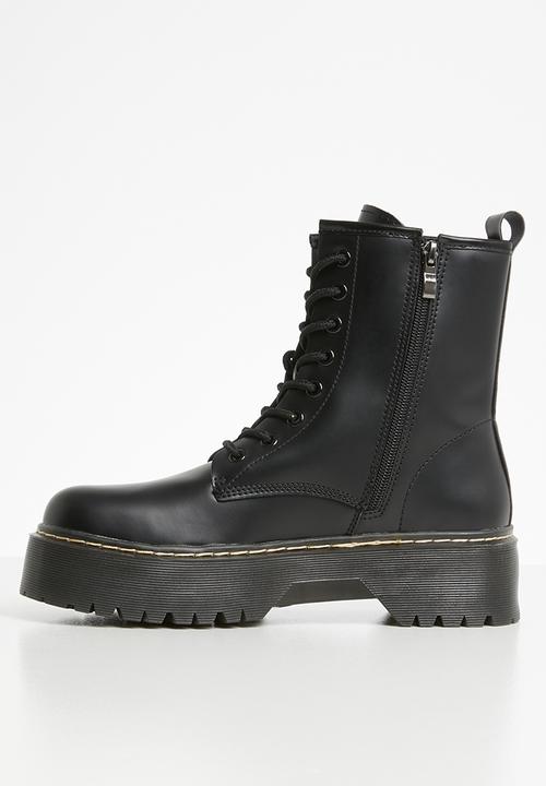 STYLE REPUBLIC - Janeat lace-up boot - black