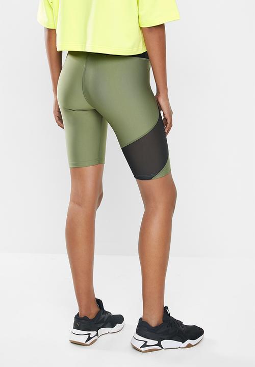 PUMA - Evide highwaist short tight - black & green