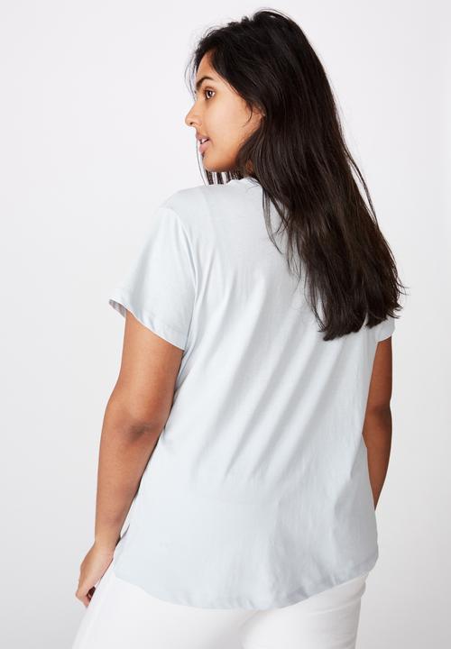 Cotton On - Curve graphic tee - celestial sunflower/plein air