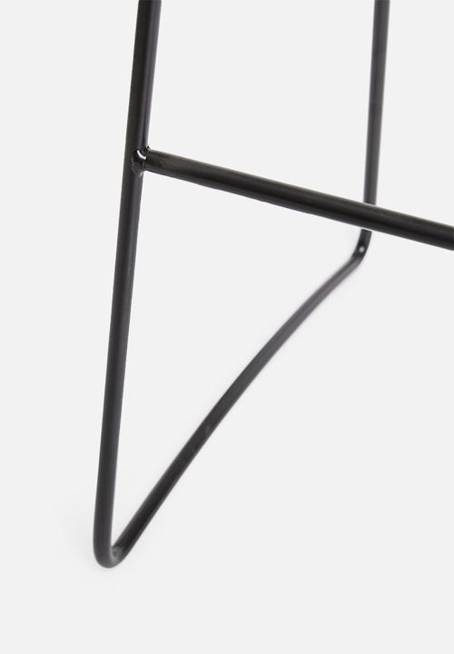 H&S - Grid kitchen stool - black
