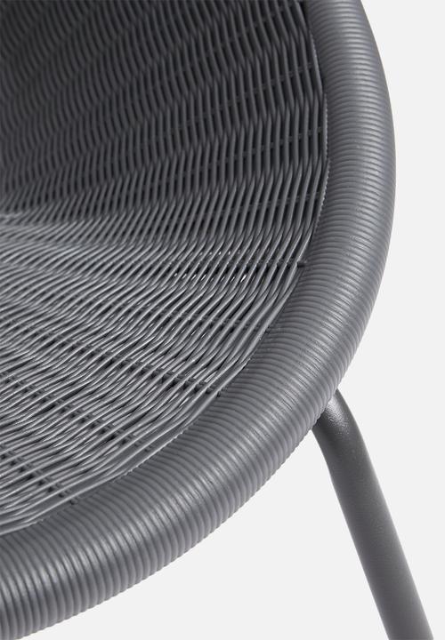 H&S - Freya outdoor chair - charcoal