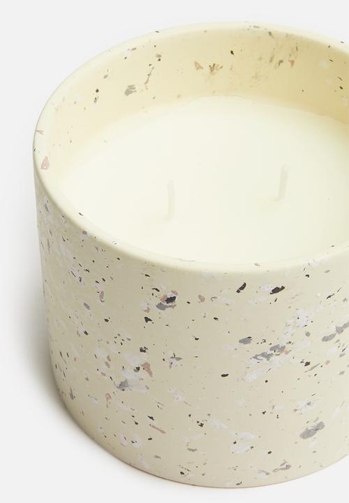 H&S - Terrazzo candle - cream