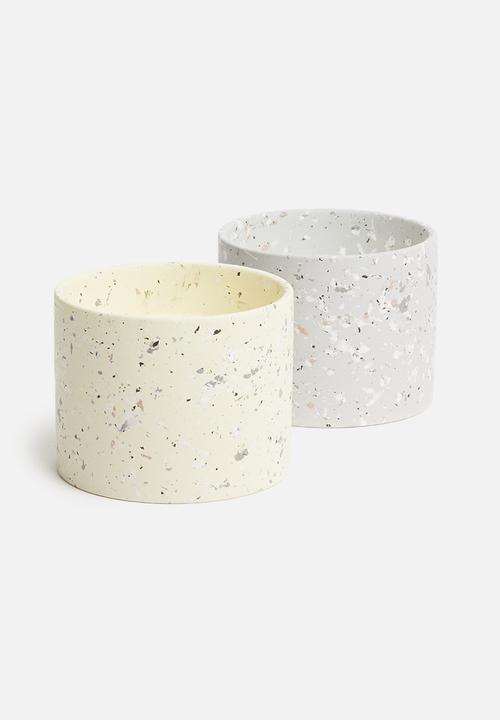 H&S - Terrazzo candle - cream