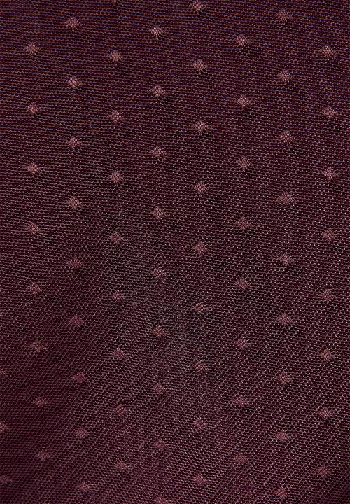 Superbalist - Dobby mesh femme top - burgundy 