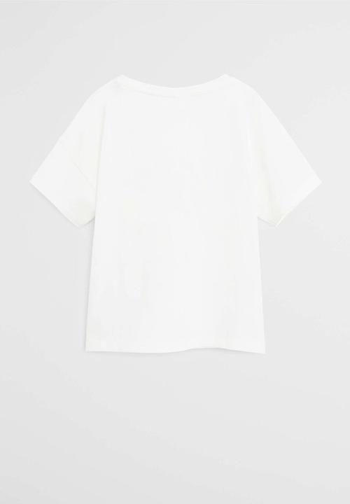 MANGO - T-shirt paradise - cream 