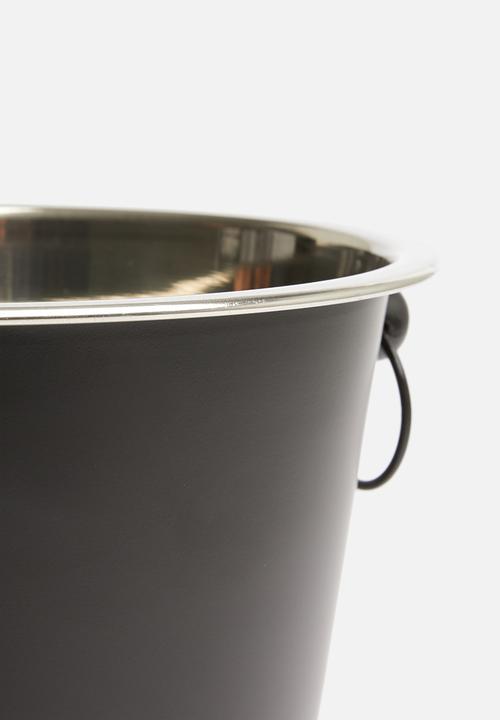 Excellent Houseware - Champagne cooler - black & chrome