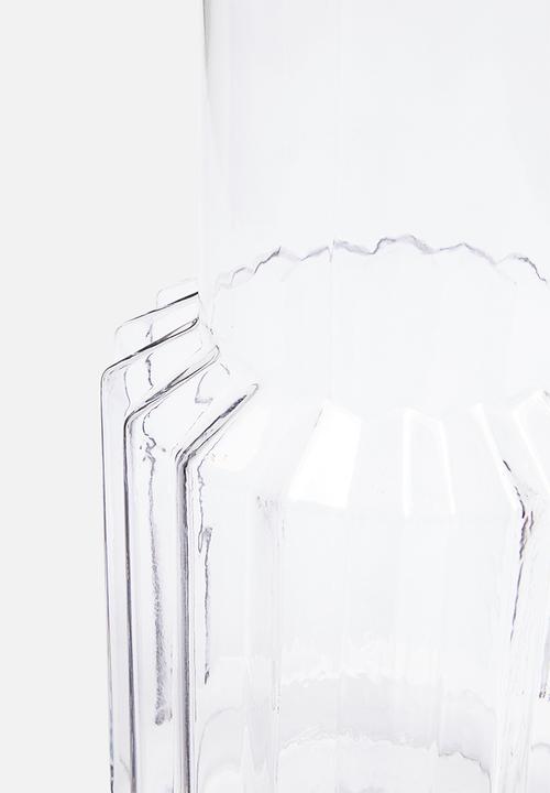 H&S - Glass vase blue
