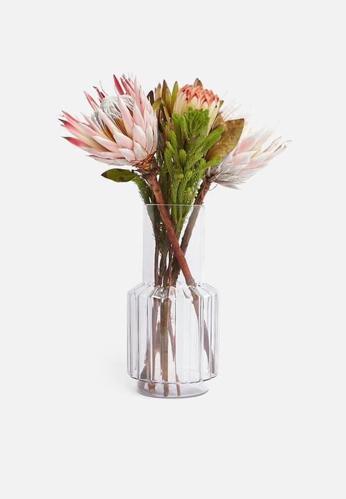 H&S - Glass vase blue