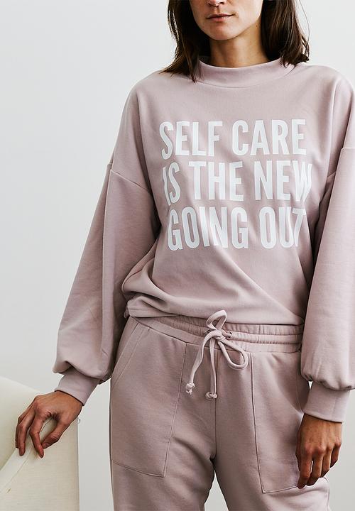 Me&B - Printed sweat top - dusty pink