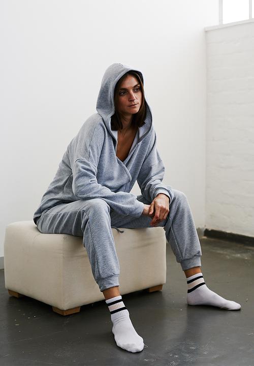 Me&B - Wrap tracktop - grey melange