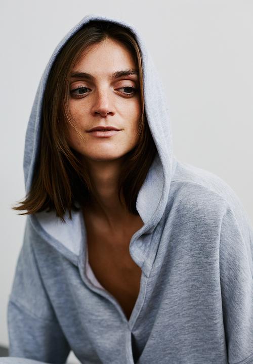 Me&B - Wrap tracktop - grey melange