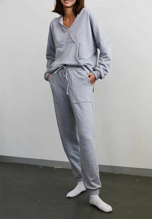 Me&B - Wrap tracktop - grey melange
