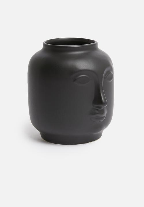 H&S - Face vase - black