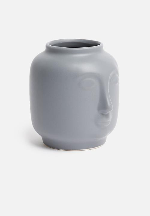 H&S - Face vase - grey